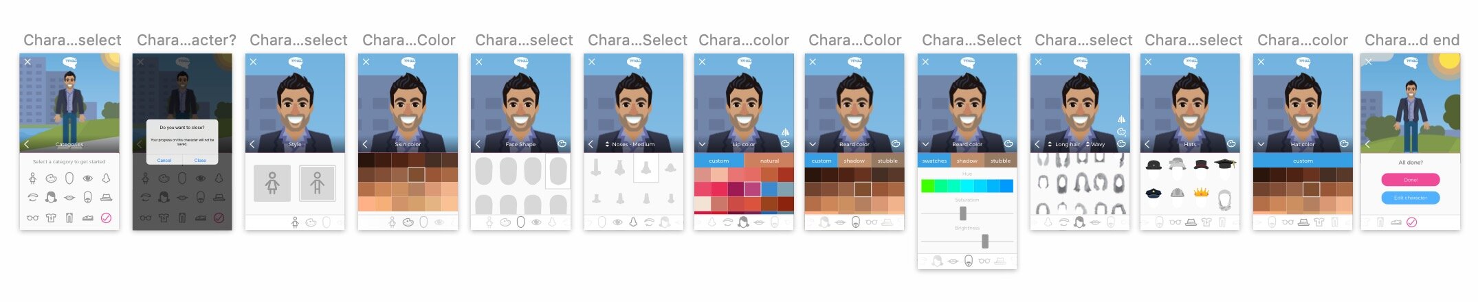 Character creation tool